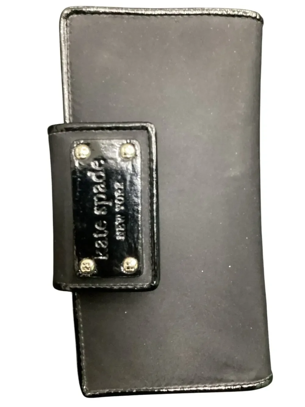 Kate Spade Wallet Women’s 1 Size Leather Interior &Nylon Exterior Foldable Black